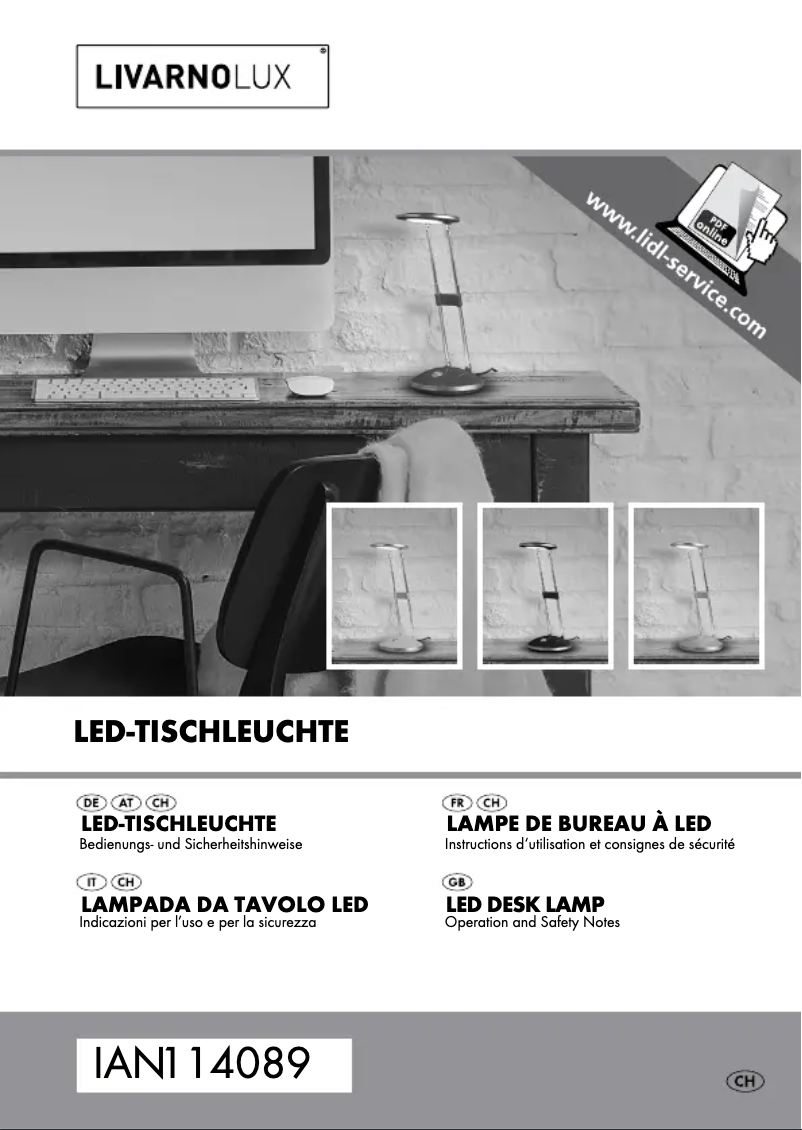 Page 1 de la notice Manuel utilisateur Livarno Lux IAN 114089