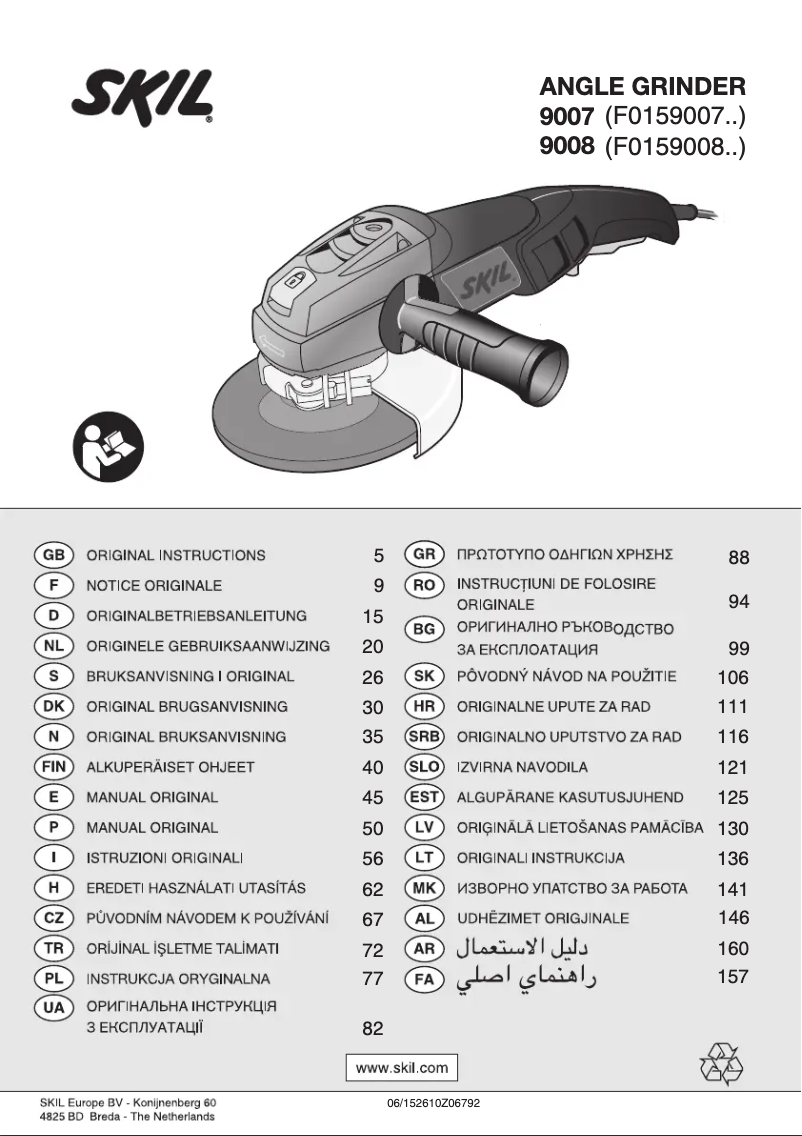 Page 1 de la notice Manuel utilisateur Skil 9008 AA
