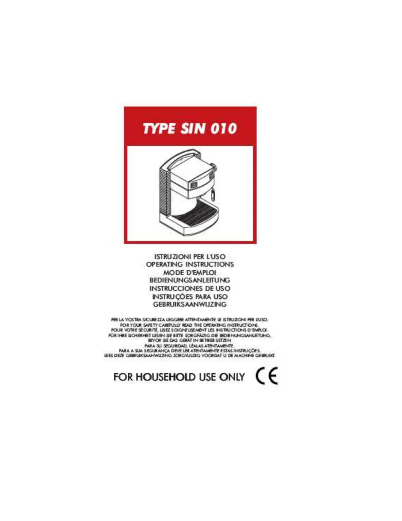 Image de la première page du manuel de l'appareil Saeco Gran Crema SIN010