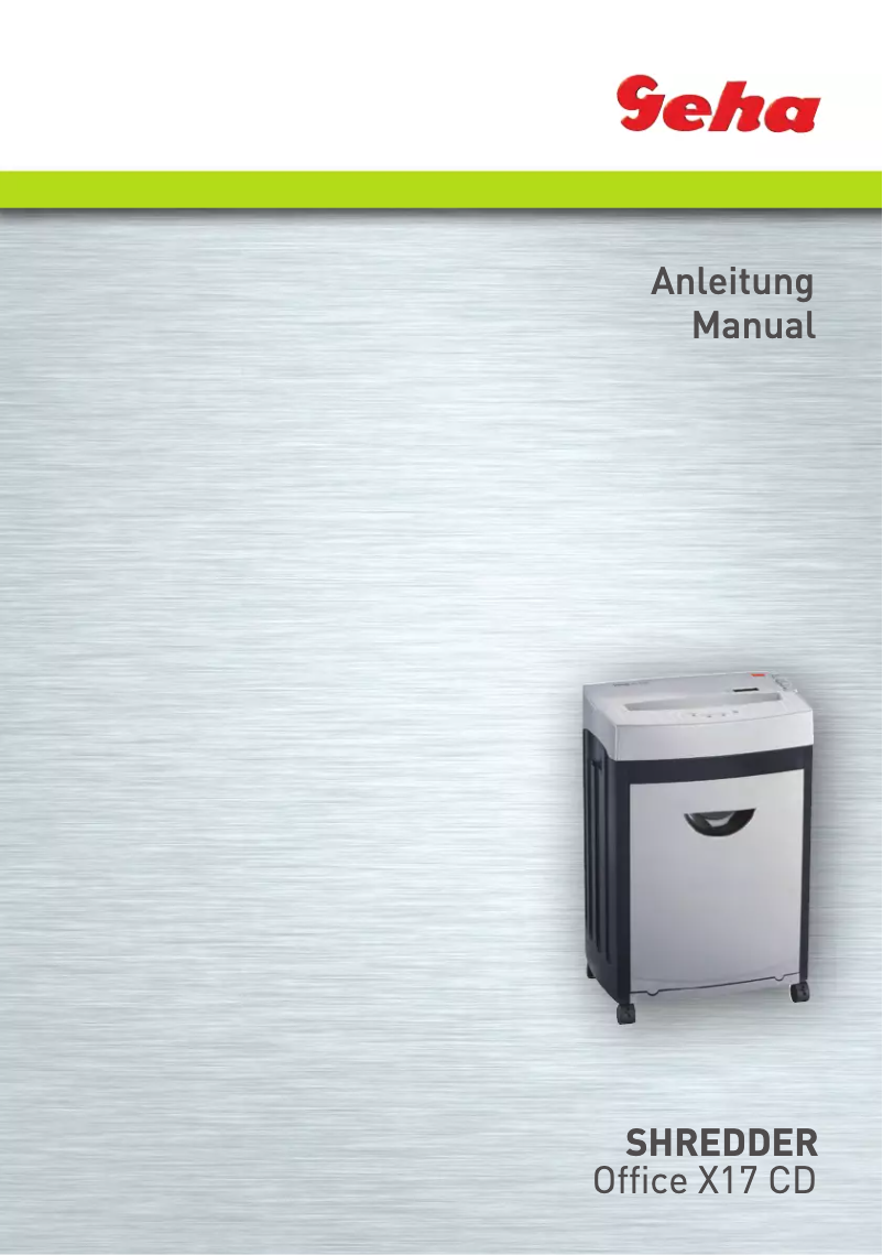 Page 1 de la notice Manuel utilisateur Geha Office X17