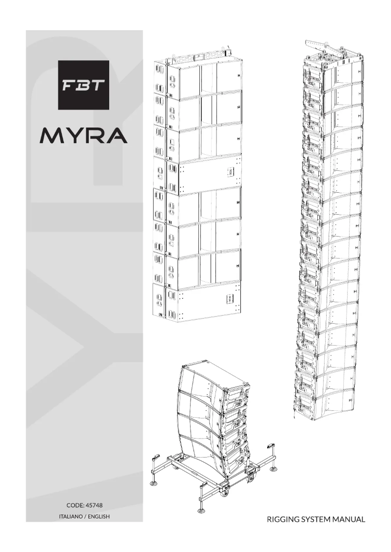 Page n°1 - Manuel utilisateur FBT MYRA 218S