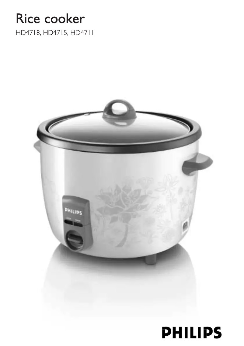 Page 1 de la notice Manuel utilisateur Philips HD4715