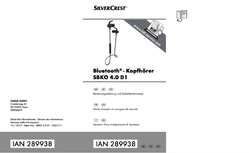 Image de la première page du manuel de l'appareil SKBA 2 A1