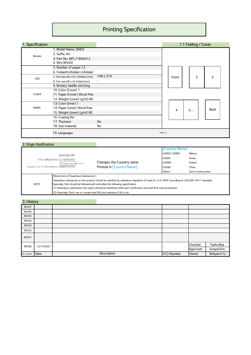 Page 1 de la notice Manuel utilisateur LG 50QNED80SQA