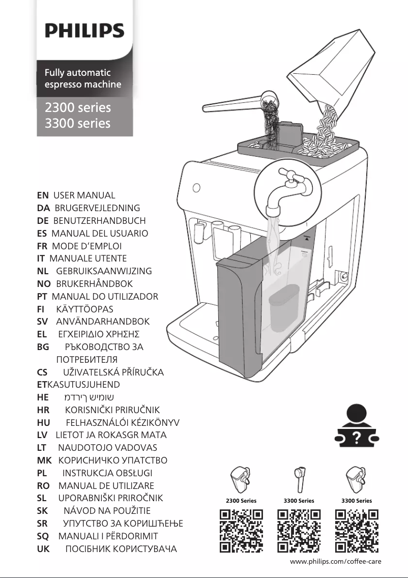 Page n°1 - Manuel utilisateur Philips 3300 Series EP3321