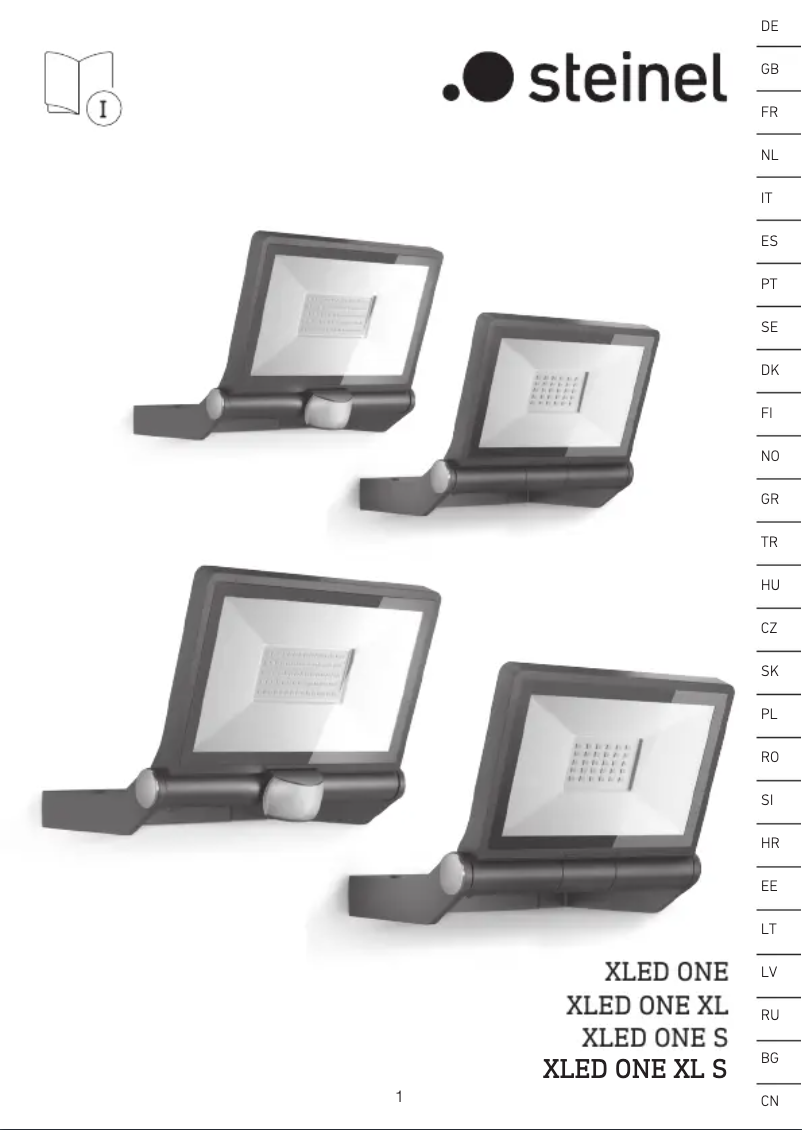 Page 1 de la notice Fiche technique Steinel XLED ONE XL S
