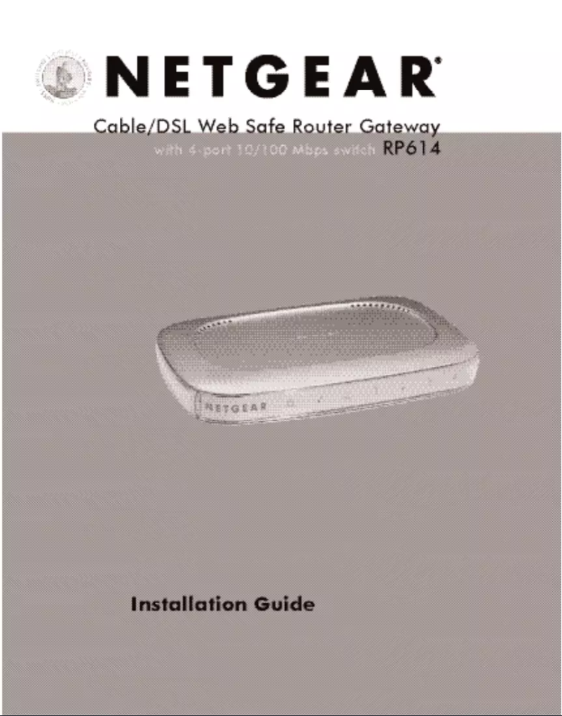 Page 1 de la notice Guide d'installation Netgear RP614v1