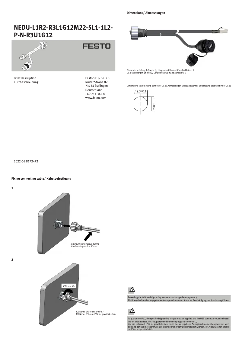 Image de la première page du manuel de l'appareil NEDU-L1R2-R3L1G12M22-5L1-1L2-P-N-R3U1G12
