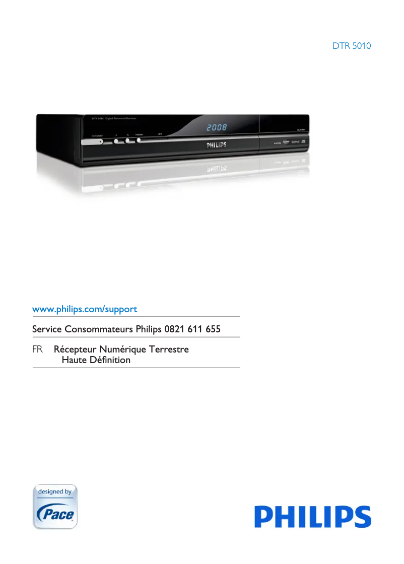 Page 1 de la notice Manuel utilisateur Philips DTR5010