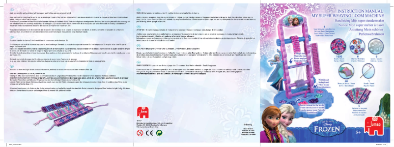 Page 1 de la notice Manuel utilisateur Jumbo Disney Weaving Machine