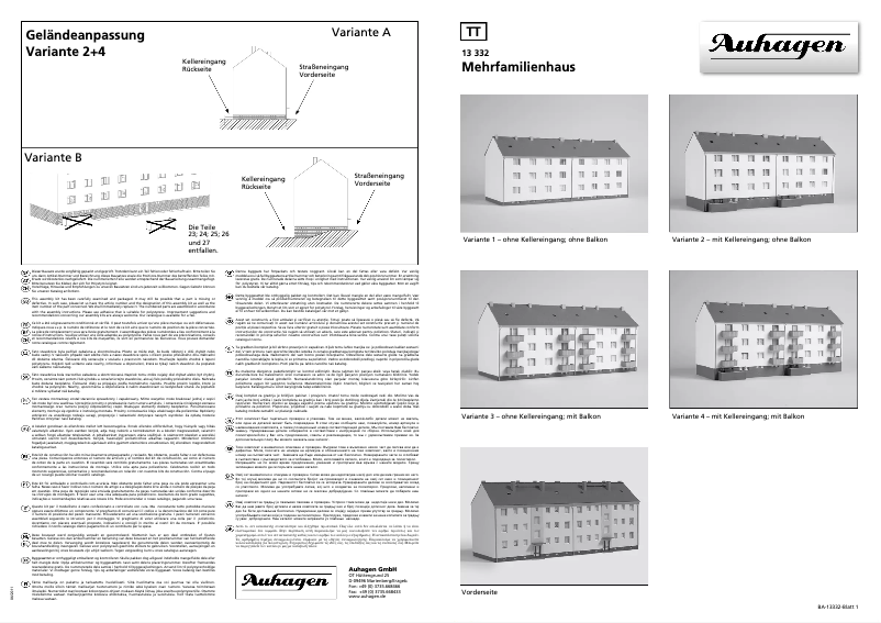 Página 1 del manual Manual de usuario Auhagen 13332
