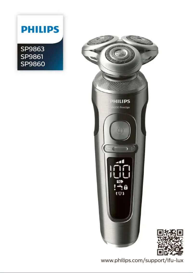 Page n°1 - Manuel utilisateur Philips S9000 Prestige SP9860