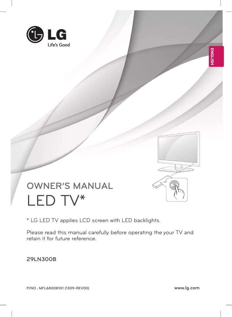 Page n°1 - Manuel utilisateur LG 29LN300B