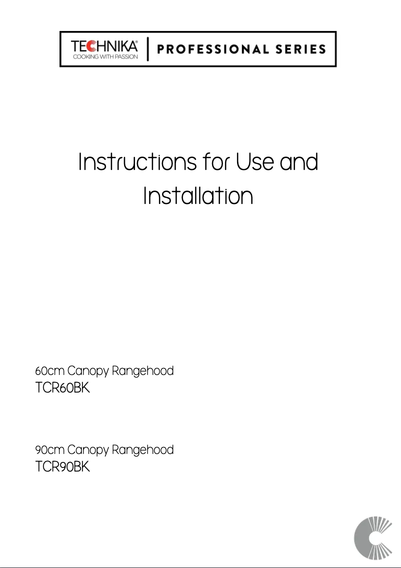 Page 1 de la notice Manuel utilisateur Technika TCR90BK
