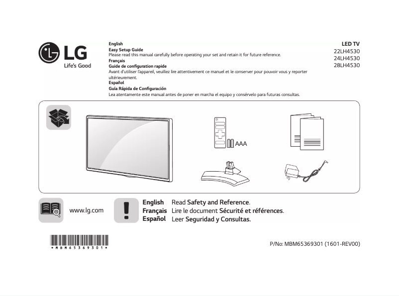 Página 1 del manual Manual de usuario LG 22LH4530