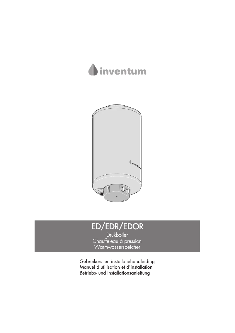 Page 1 de la notice Manuel utilisateur Inventum EDR 150