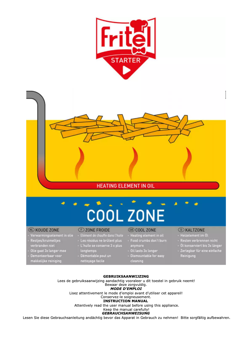 Page 1 de la notice Manuel utilisateur Fritel FR 1455