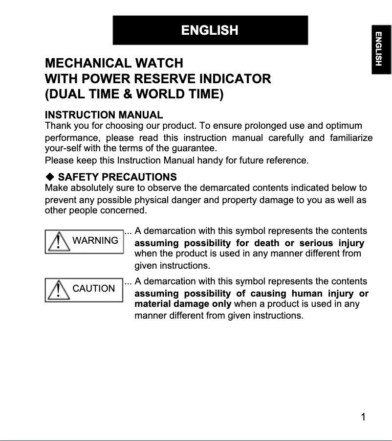 Image de la première page du manuel de l'appareil Contemporary FA06001B