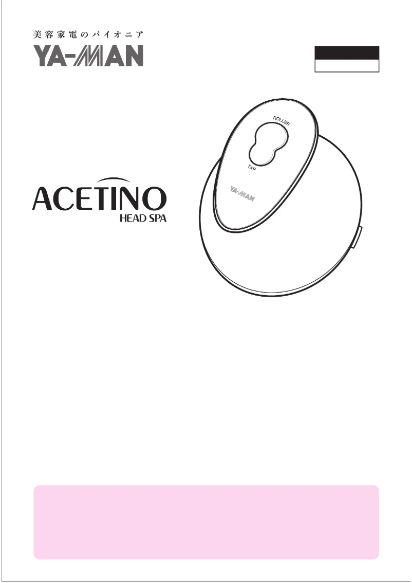 Page 1 de la notice Manuel utilisateur YA-MAN Acetino