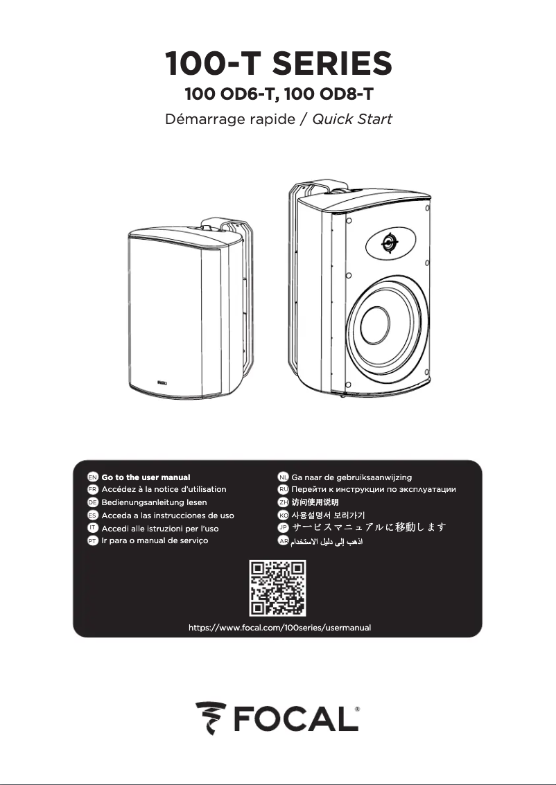 Página 1 del manual Guía de inicio rápido Focal 100 OD6-T