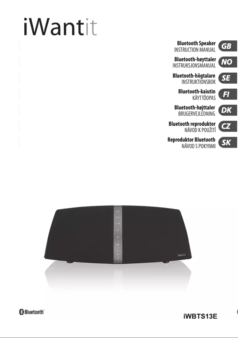 Page 1 de la notice Manuel utilisateur iWantit IWBTS13E
