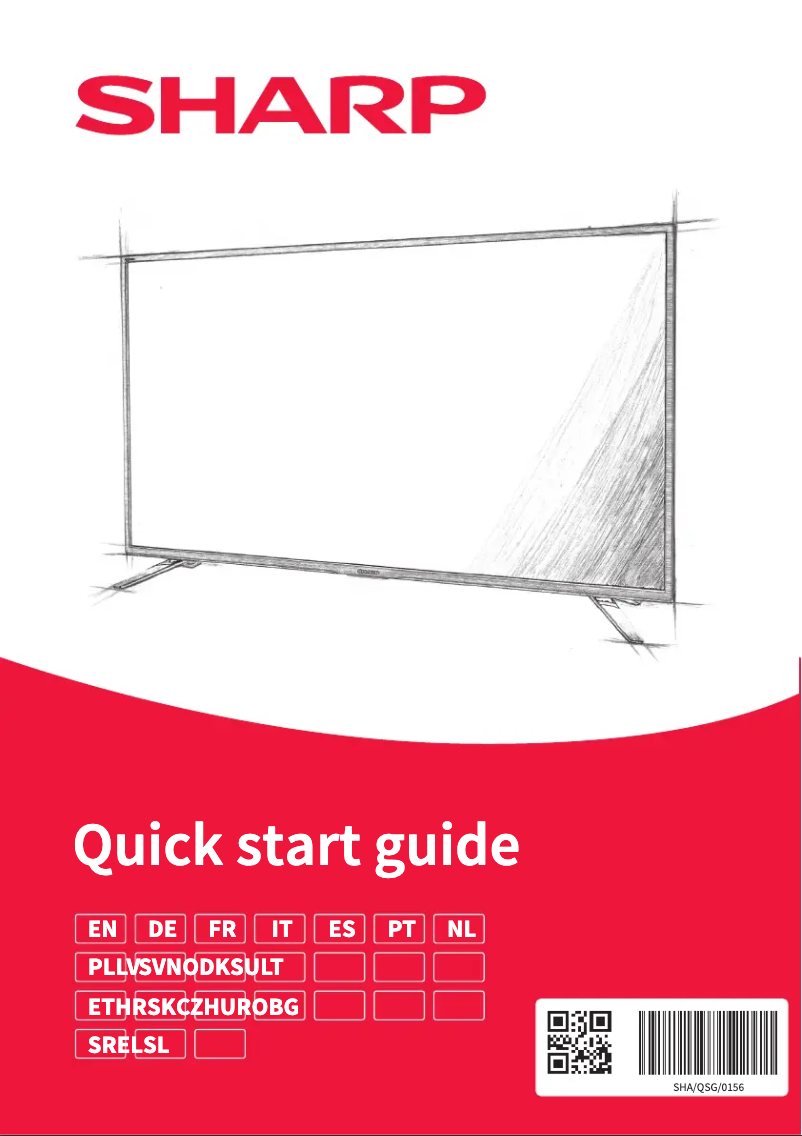 Page 1 de la notice Guide de démarrage rapide Sharp 40BG5E