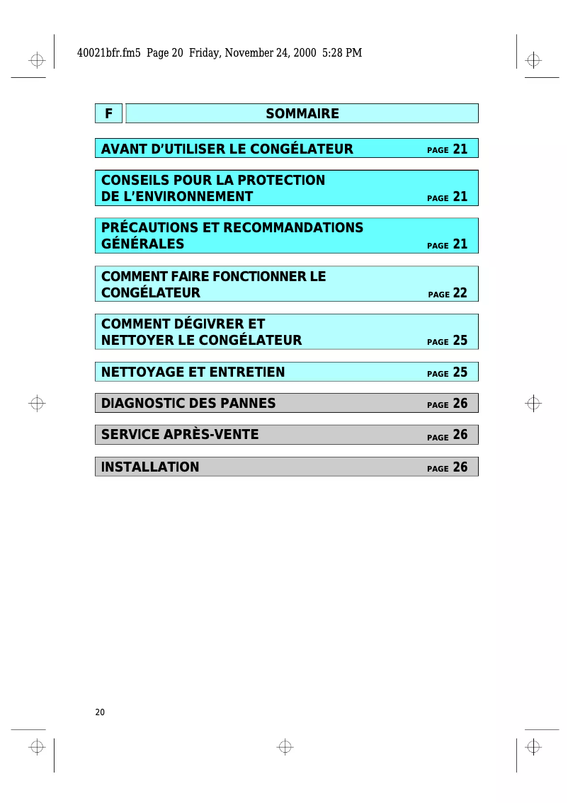 Page n°1 - Manuel utilisateur Laden CVT 2291