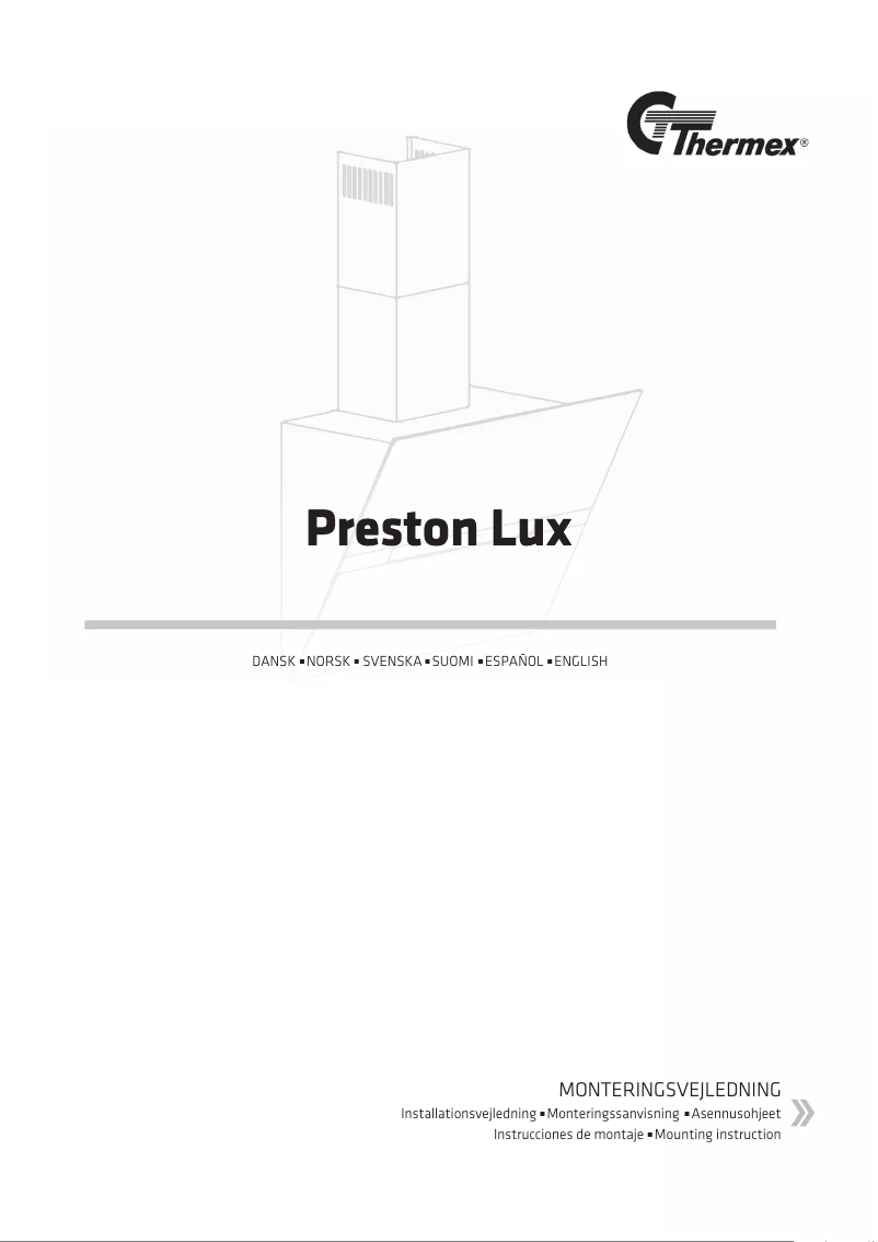 Page 1 de la notice Manuel utilisateur Thermex Preston Lux