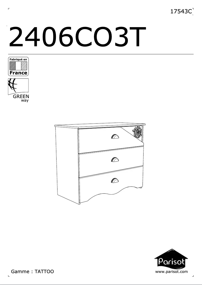 Image de la première page du manuel de l'appareil Tattoo 2406CO3T