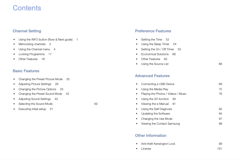 Página 1 del manual Manual de usuario Samsung UA22K5001AJ
