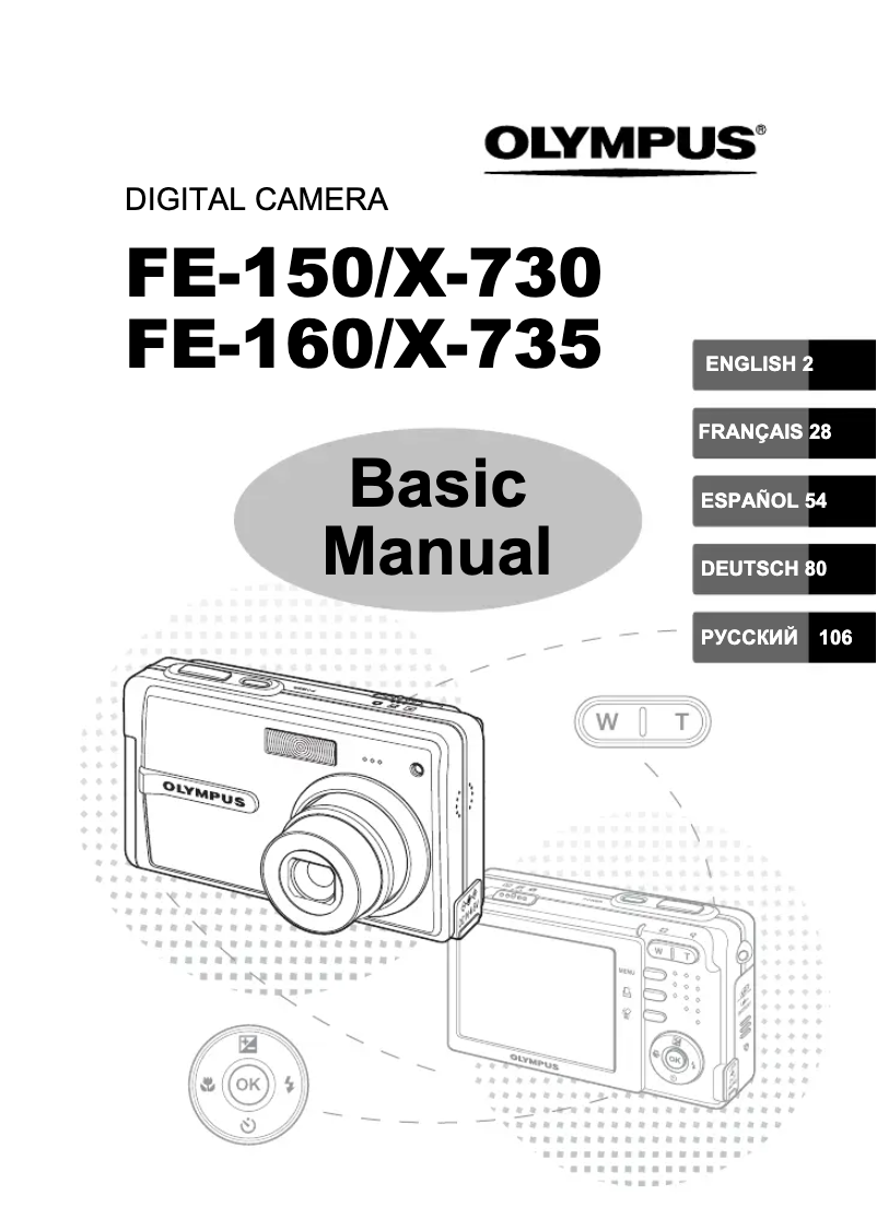 Page n°1 - Manuel utilisateur Olympus FE-160