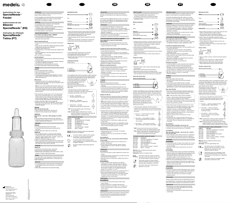 Page n°1 - Manuel utilisateur Medela SpecialNeeds