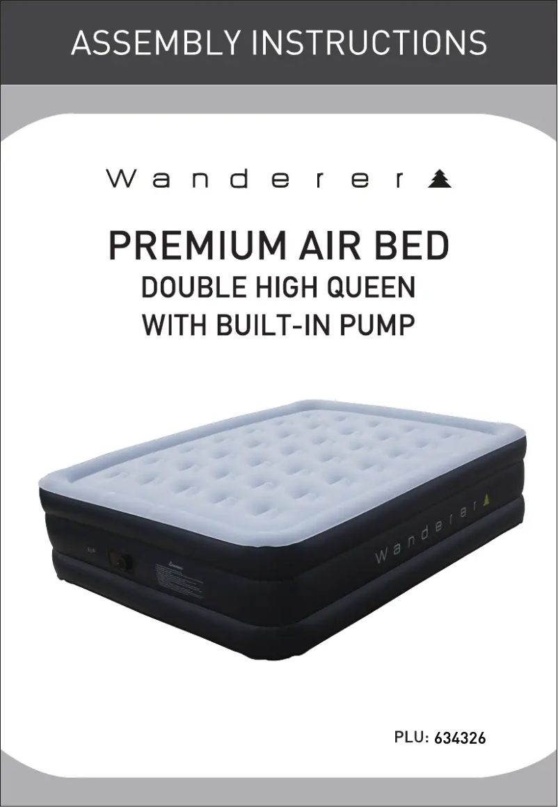 Image de la première page du manuel de l'appareil Premium Air Bed 634326