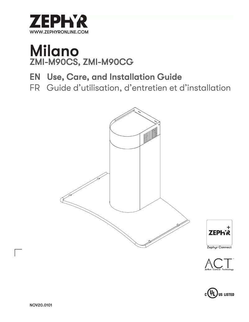 Page n°1 - Manuel utilisateur Zephyr ZRC-00MI