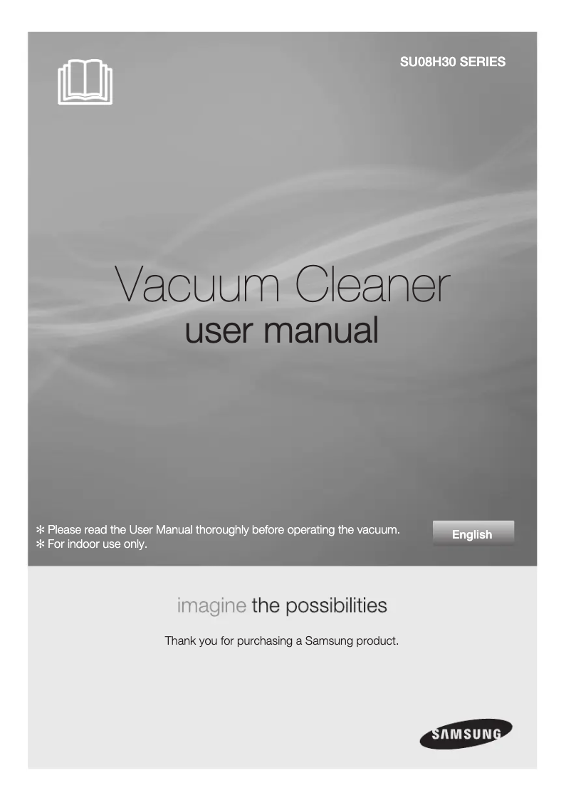 Page 1 de la notice Manuel utilisateur Samsung SU08H3020P