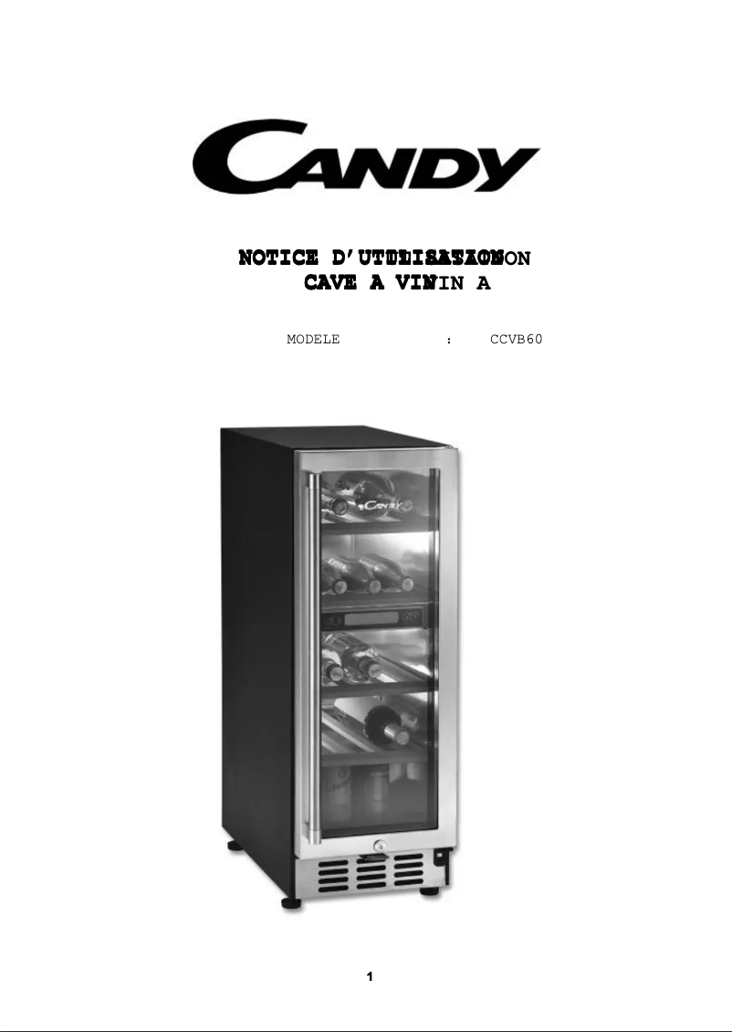 Image de la première page du manuel de l'appareil CCVB 60