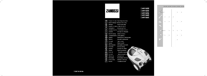 Page 1 de la notice Manuel utilisateur Zanussi ZAN 1665