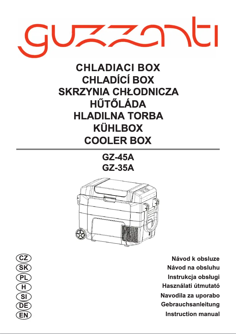 Page n°1 - Manuel utilisateur Guzzanti GZ-35A