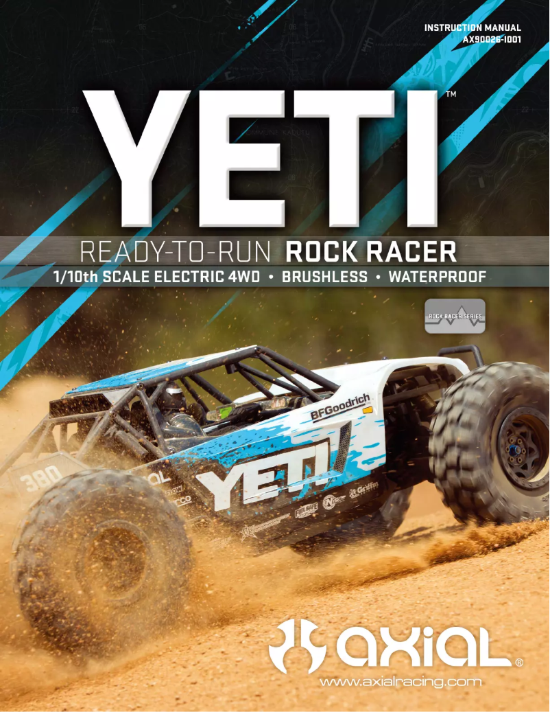Page 1 de la notice Manuel utilisateur Axial Yeti
