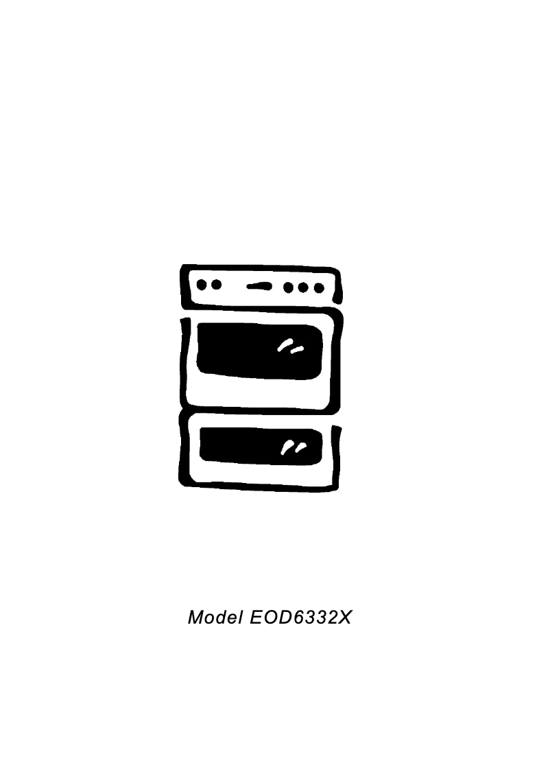 Image de la première page du manuel de l'appareil EOD6332X