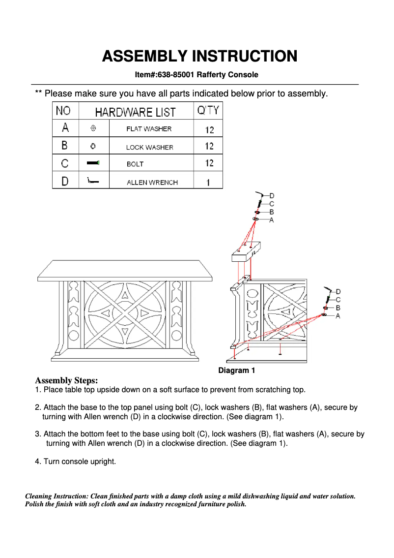 Image de la première page du manuel de l'appareil 638-85001