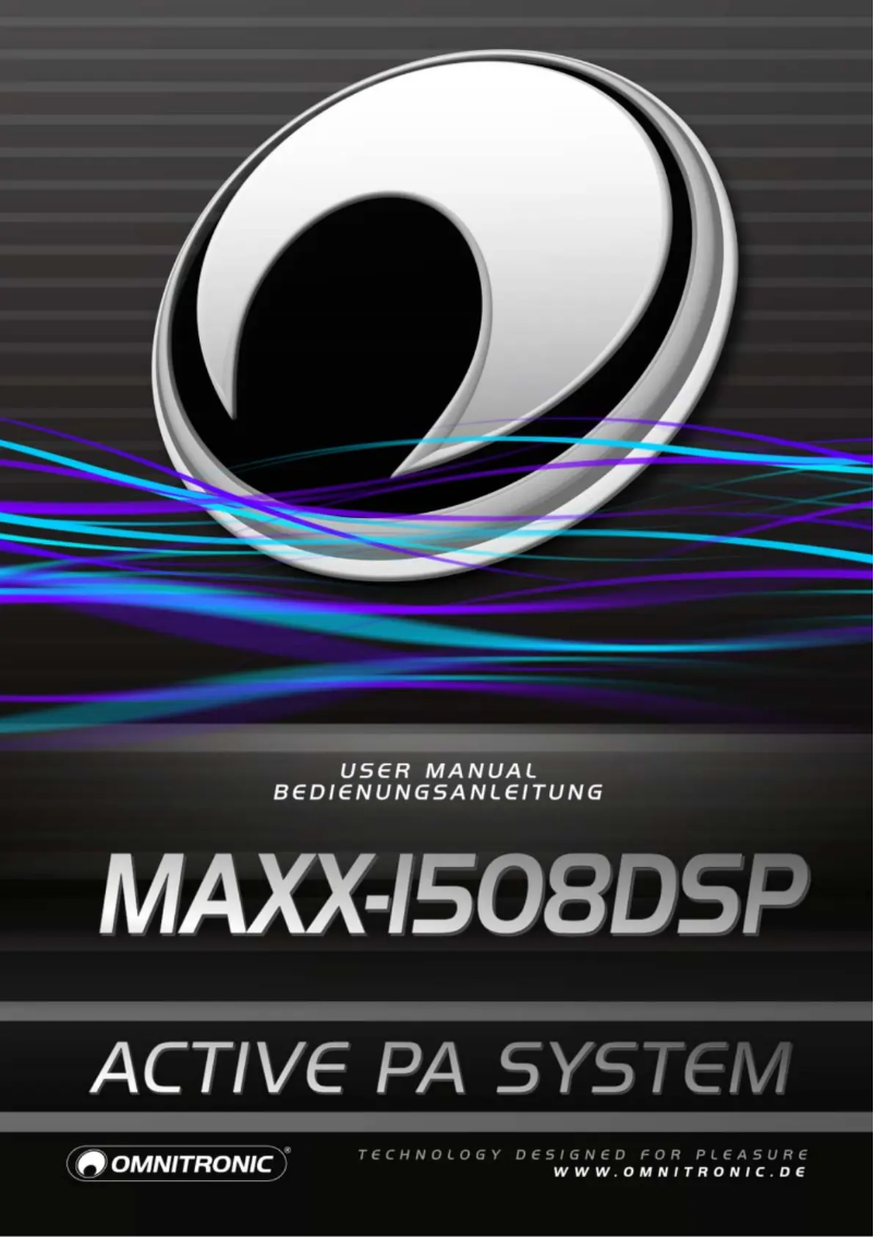 Image de la première page du manuel de l'appareil MAXX-1508DSP
