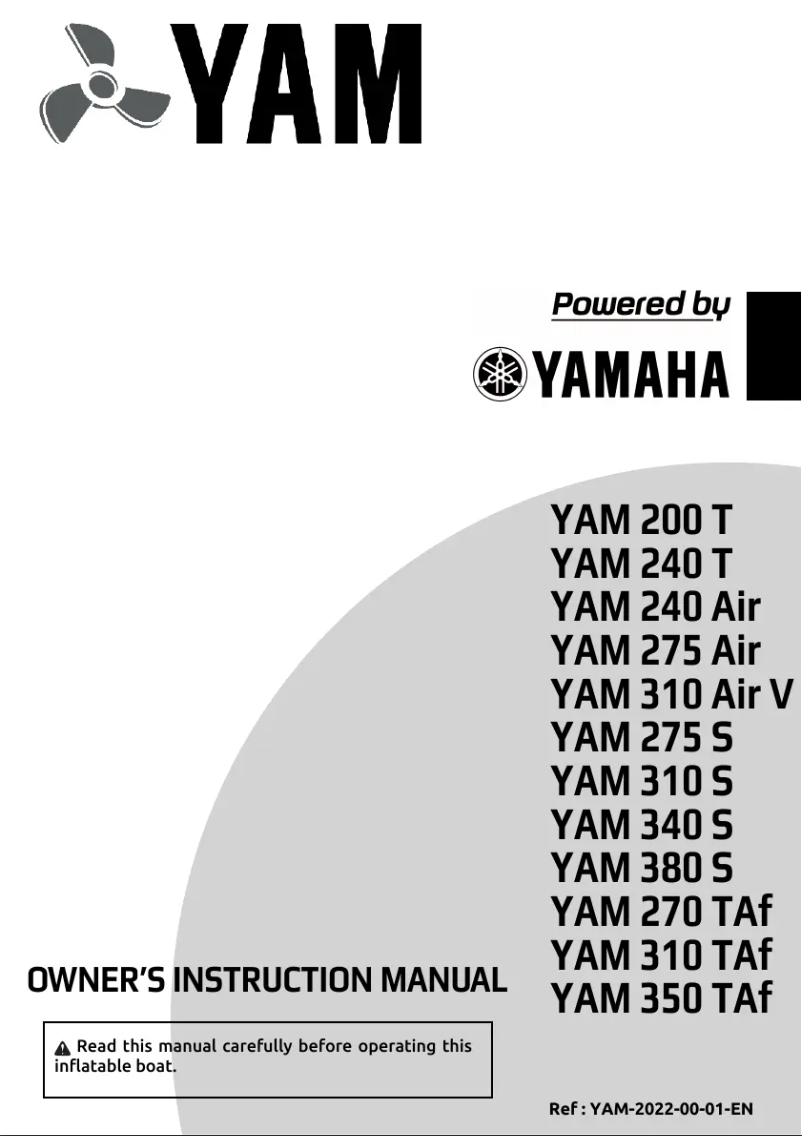 Page 1 de la notice Manuel utilisateur Yamaha YAM 200 T (2023)