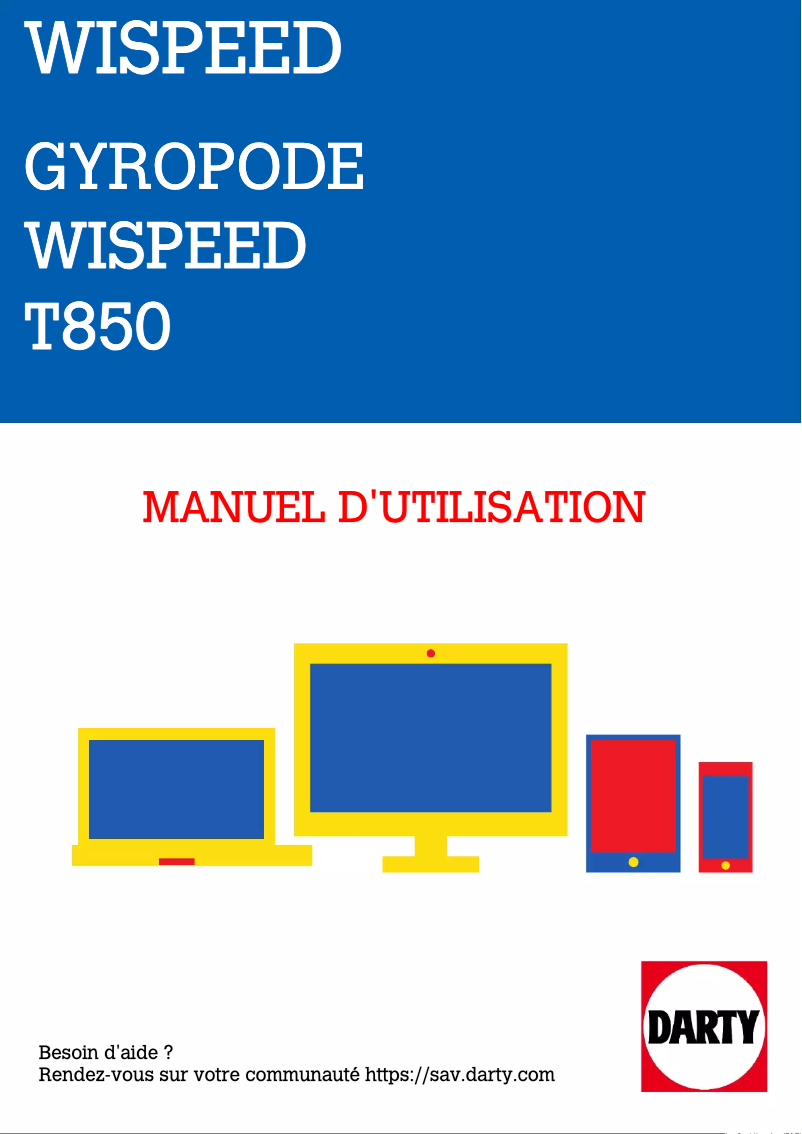 Page n°1 - Manuel utilisateur Wispeed T850