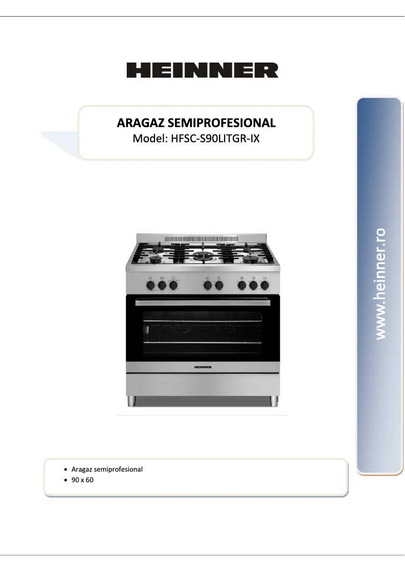 Image de la première page du manuel de l'appareil HFSC-S90LITGR-IX