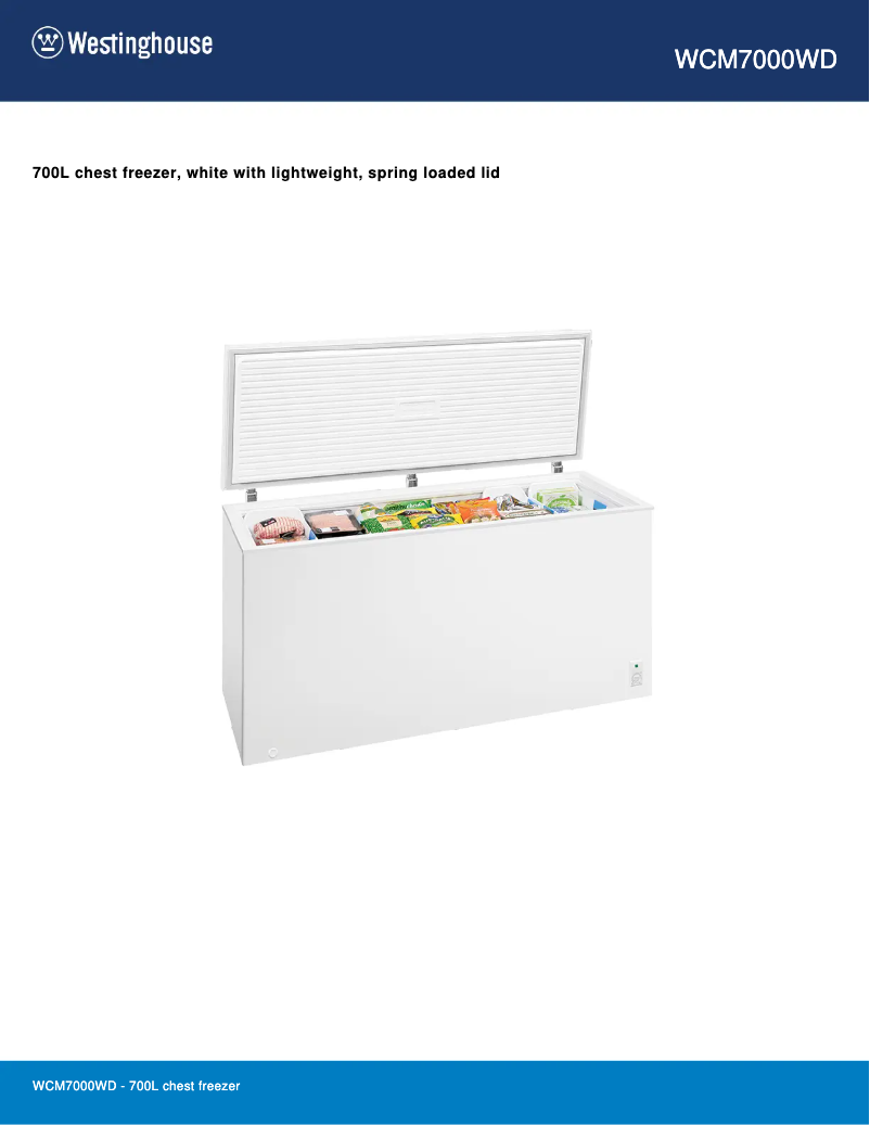 Image de la première page du manuel de l'appareil WCM7000WD