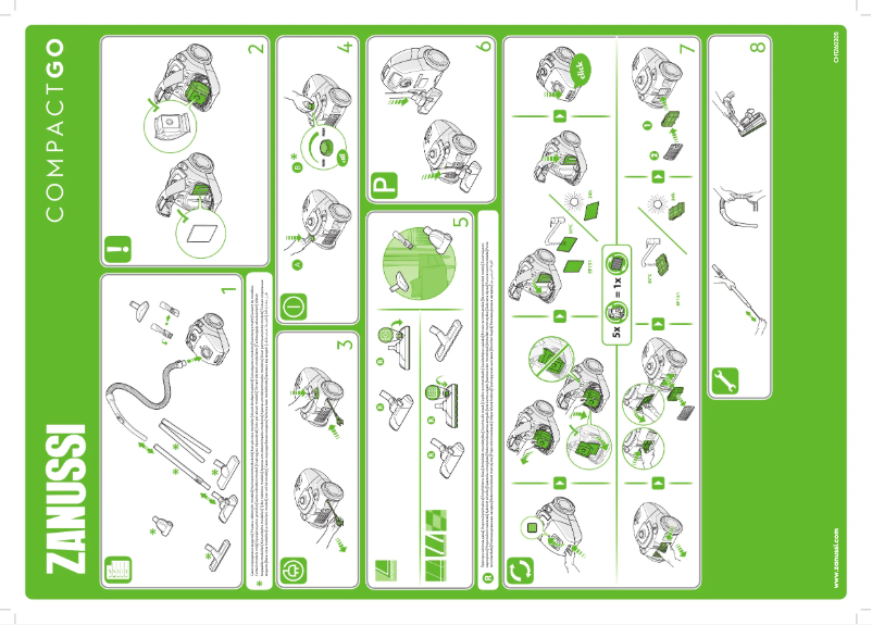 Page 1 de la notice Manuel utilisateur Zanussi CompactGo ZANCG22CB