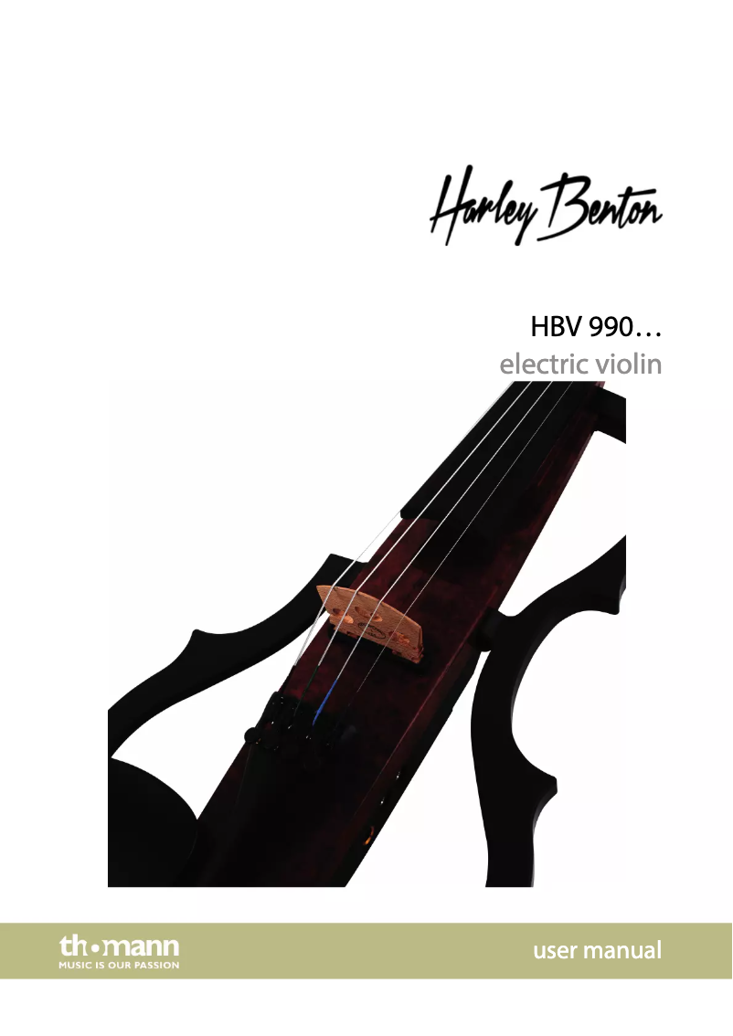 Page n°1 - Manuel utilisateur Harley Benton HBV 990RD