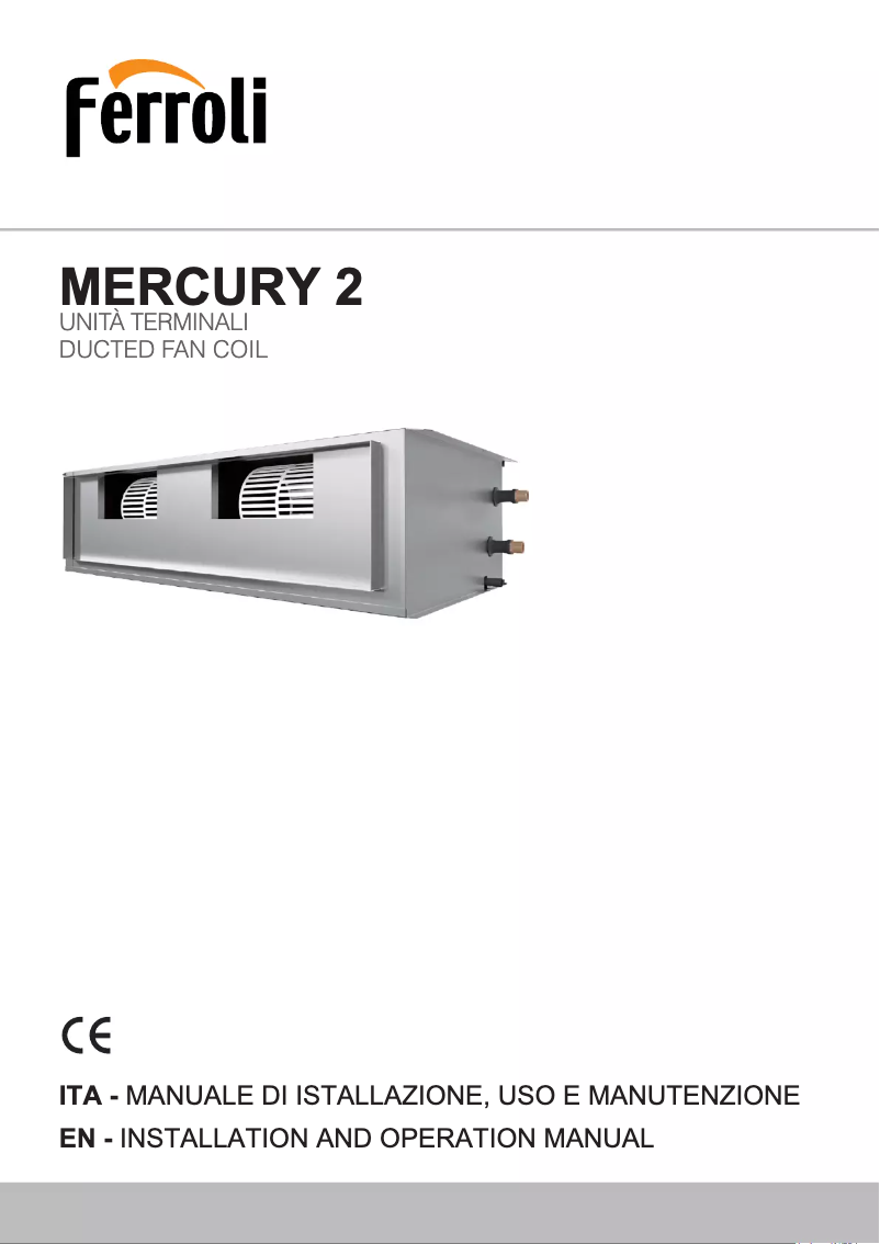 Page n°1 - Manuel utilisateur Ferroli Mercury 2