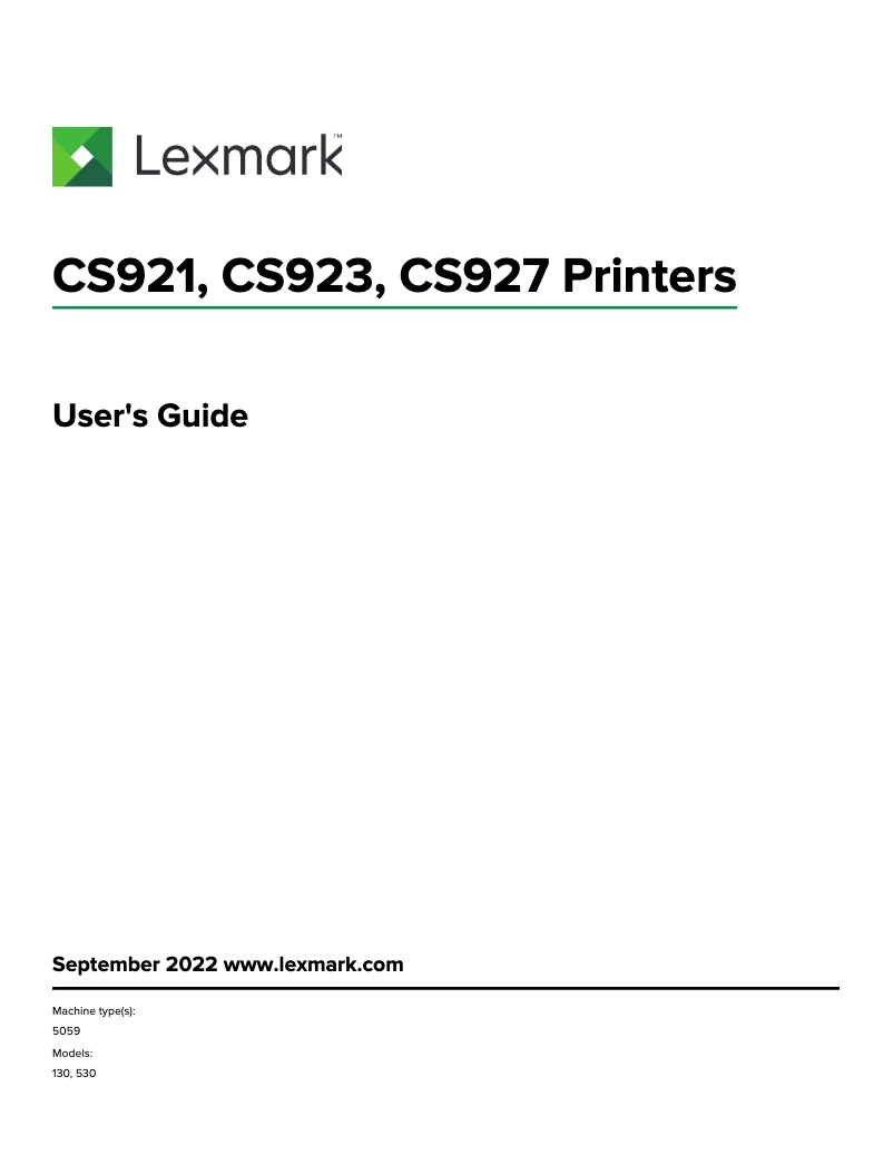 Image de la première page du manuel de l'appareil CS921